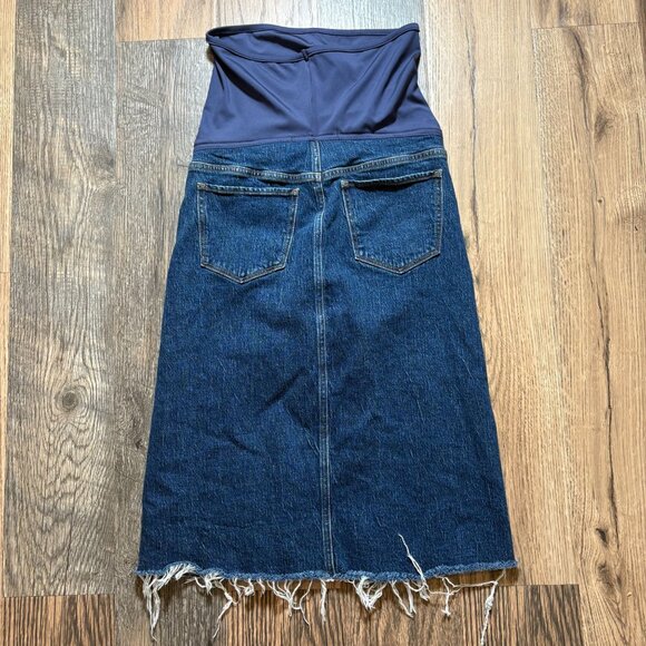 Joe's Jean's The Joplin Maternity Denim Knee Length Skirt Women's Size 27 EUC! - Picture 7 of 8